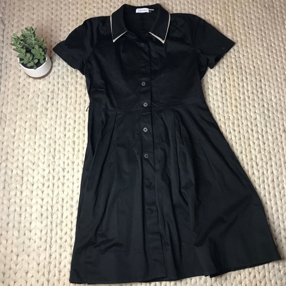 Calvin Klein Dresses & Skirts - Black Calvin Klein shirt dress